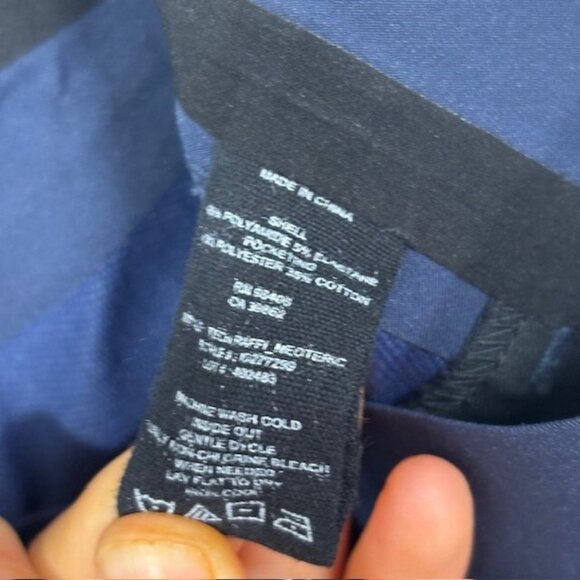 Theory Pants Mens 34x31 Raffi Slim Fit 5 Pocket Tech Stretch Performance Navy - Picture 4 of 5